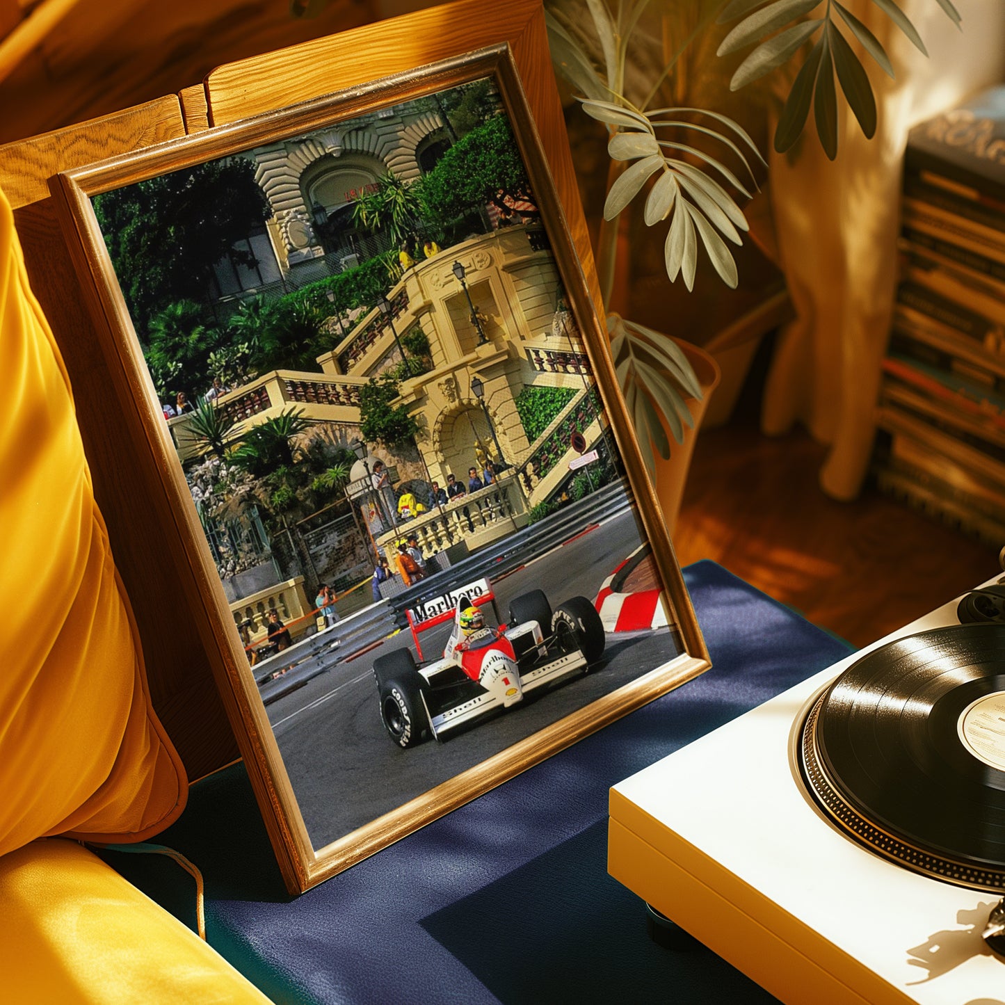 Ayrton Senna Monaco F1 Mclaren Poster