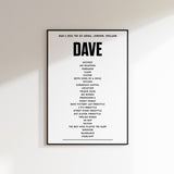 Dave – 6. März 2026 in der O2 Arena, London, England