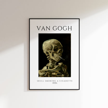 Skull Smoking - Van Gogh