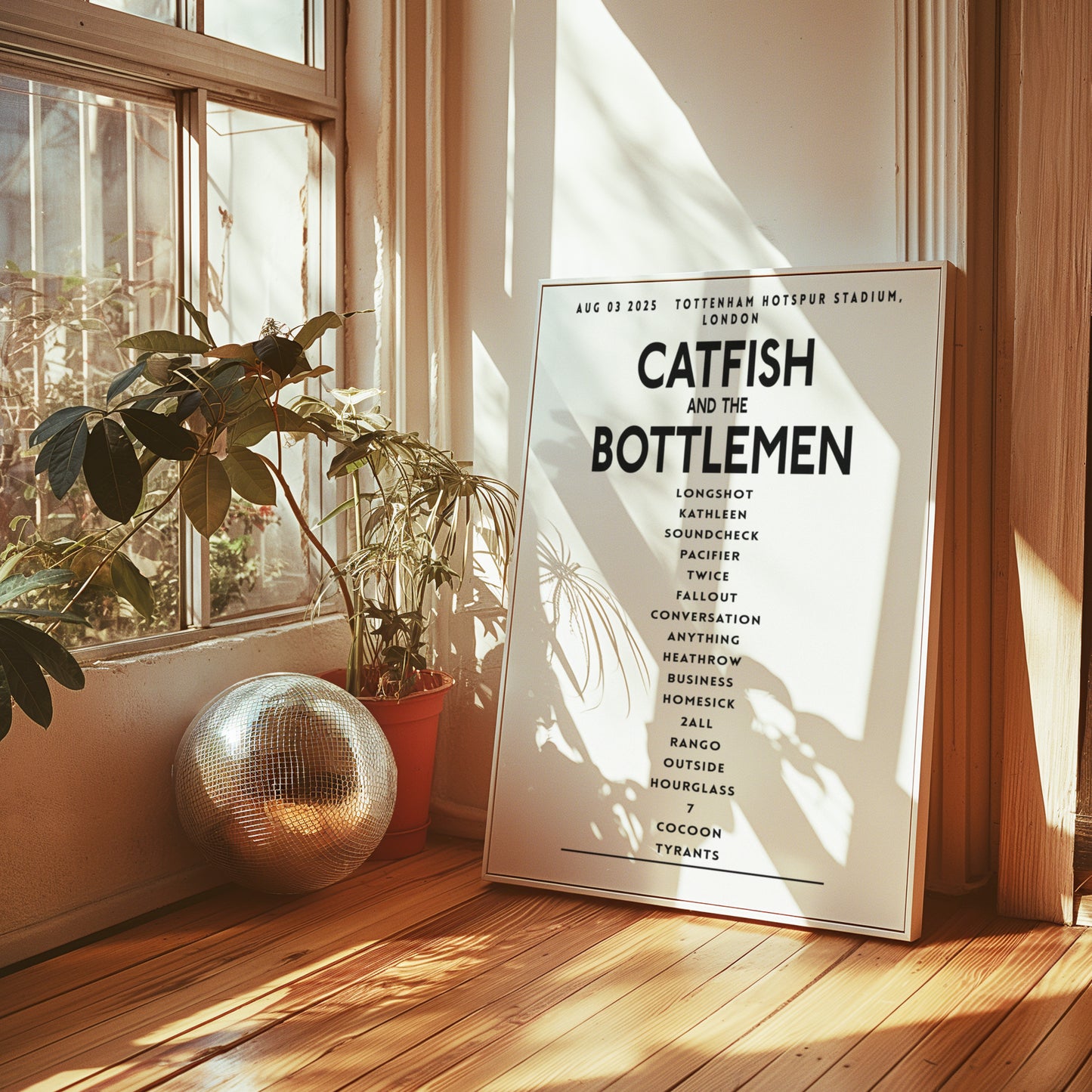 Catfish and the Bottlemen Setlist,  August 3rd 2025, Tottenham Hotspur Stadium, London