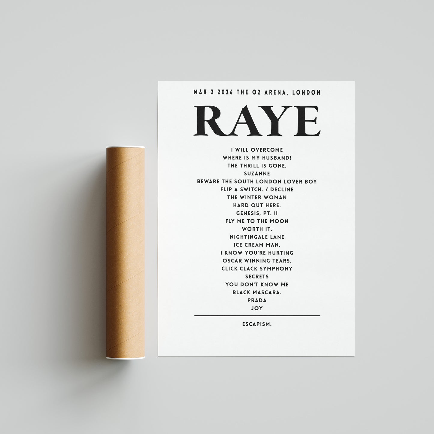 RAYE - March 2nd 2026 at  The O2 Arena, London, England