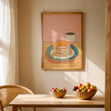 Pfannkuchen und Kaffee