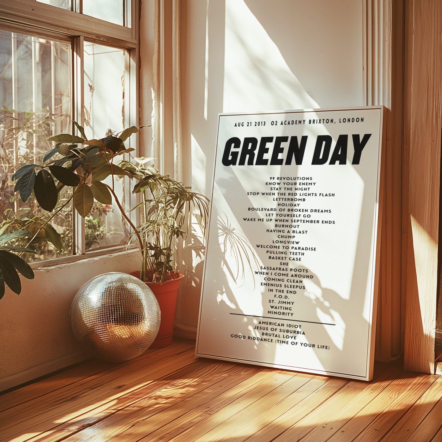 Green Day Setlist - August 21 2013, O2 Academy Brixton, London