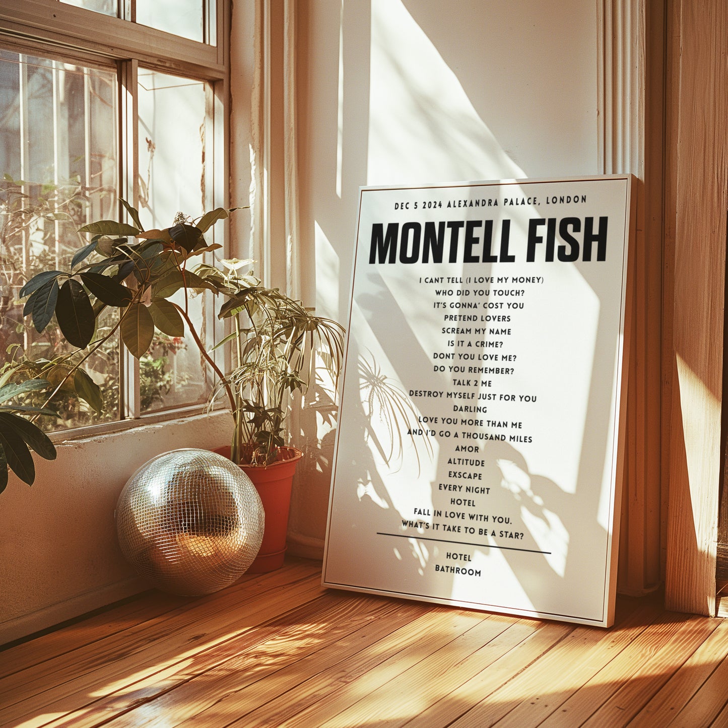 Montell Fish Setlist - December 5th 2024, Alexandra Palace, London