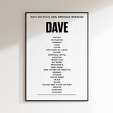 Dave – 13. März 2026 in der Utilita Arena Birmingham, Birmingham