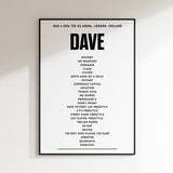 Dave – 6. März 2026 in der O2 Arena, London, England