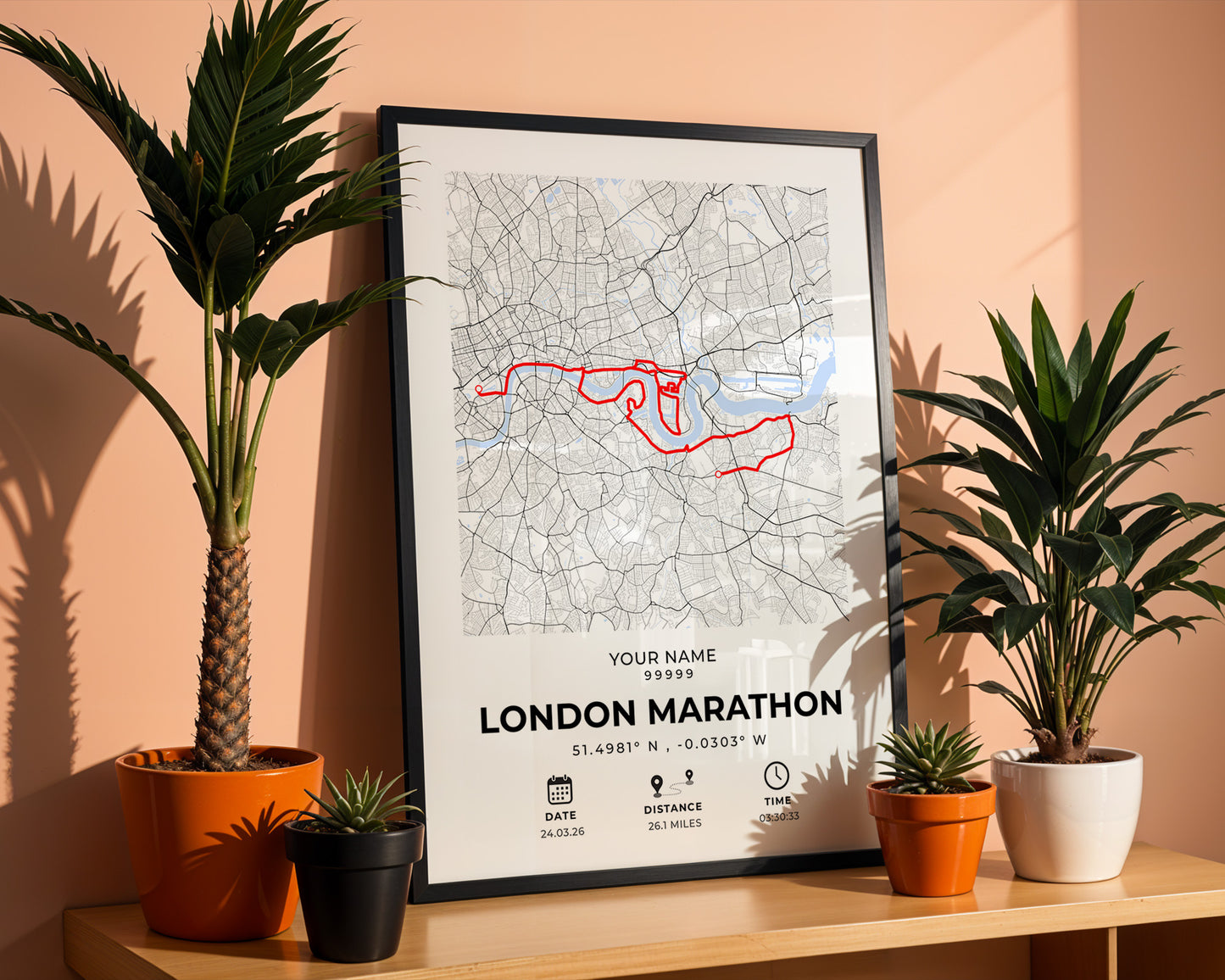 Personalized London Marathon Print