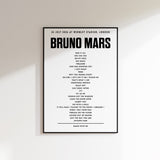 BRUNO MARS setlist – 24 July 2026 at Wembley Stadium, London