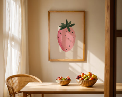 Strawberry Pink Print
