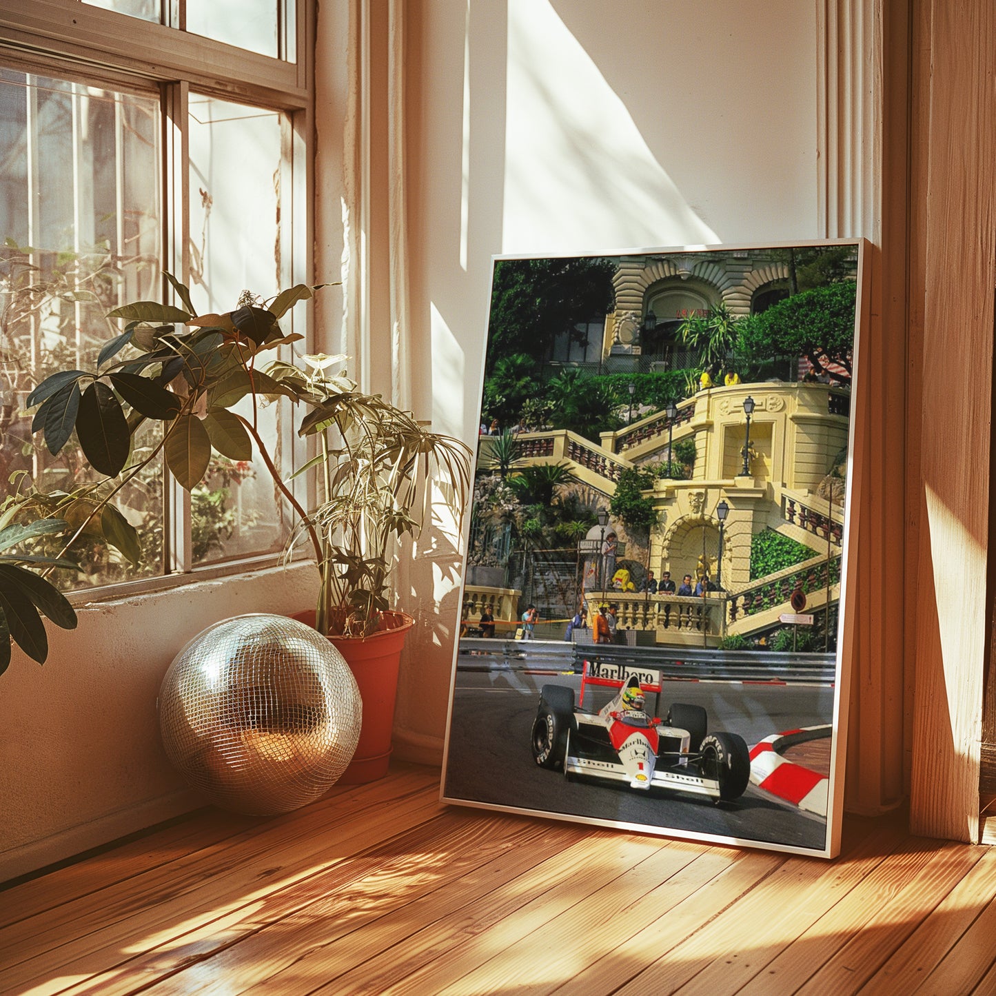 Ayrton Senna Monaco F1 Mclaren Poster