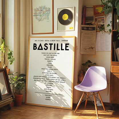 Bastille Setlist - December 10th 2025  Royal Albert Hall, London