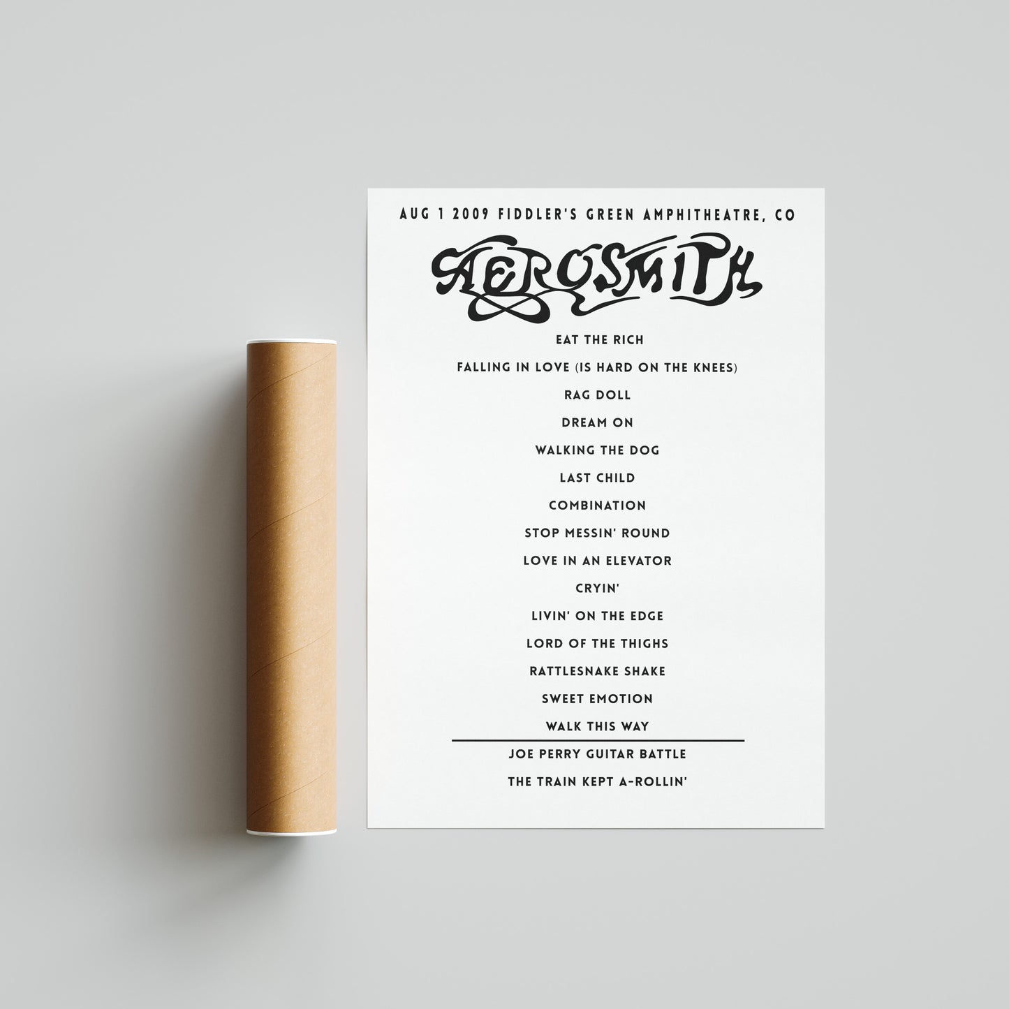 Aerosmith Setlist - August 1st 2009 Fiddlers Green Amphitheatre
