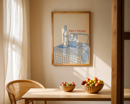 Wine and Glasses, Vino T Chusmes