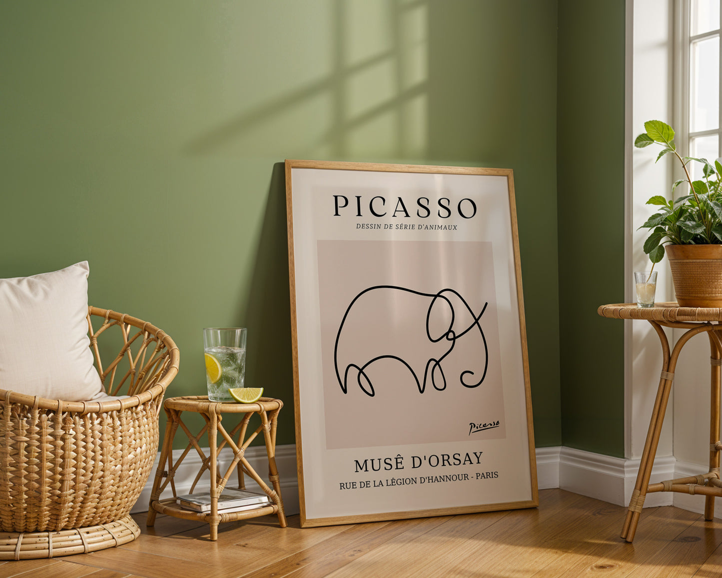 Picasso - Elephant Animal Drawing