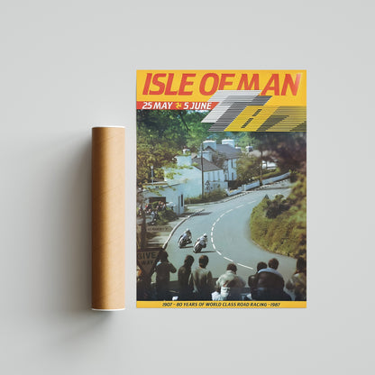 Isle of Man TT Vintage Poster