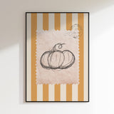 Vintage Pumpkin Stamp