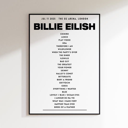 Billie Eilish - 11th Jul 2025 The O2 Arena, London