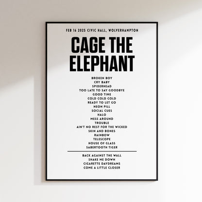 Cage the Elephant - February 16th 2025 at Civic Hall, Wolverhampton