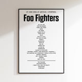 Foo Fighters Setlist - 27th June 2026 at Anfield, Liverpool, England