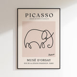 Picasso - Elephant Animal Drawing