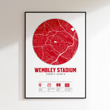 Wembley - Individueller Kartendruck für das Fußballstadion