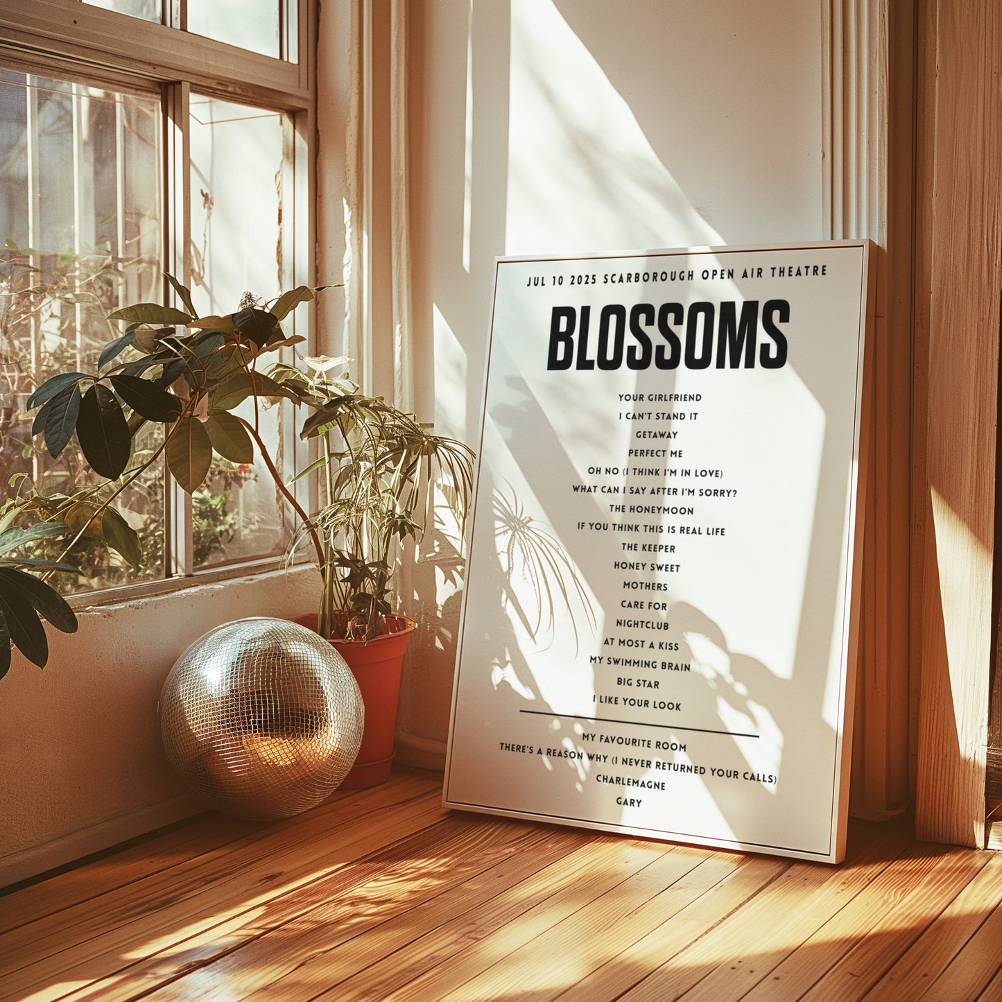 Blossoms July 10 2025  Scarborough Open Air Theatre, Scarborough