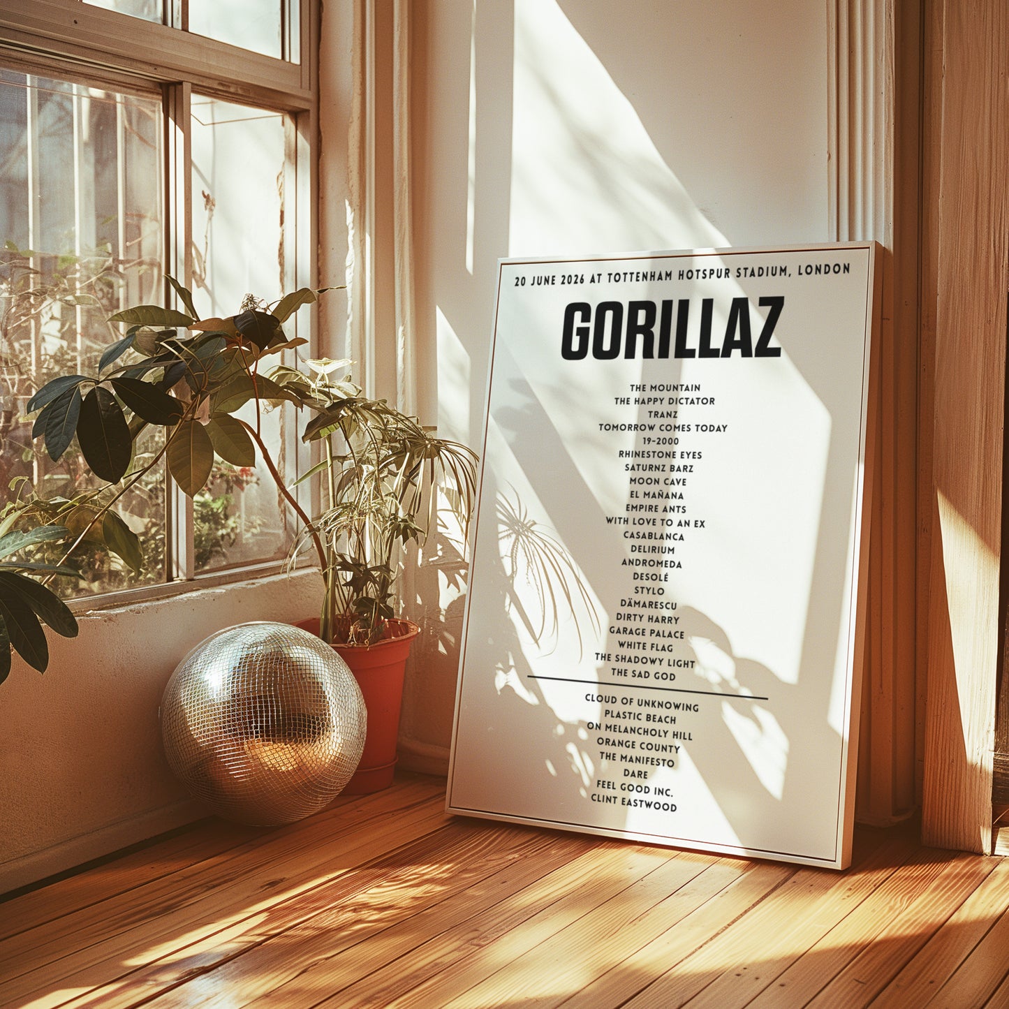 Gorillaz setlist - 20th June 2026 at Tottenham Hotspur Stadium, London
