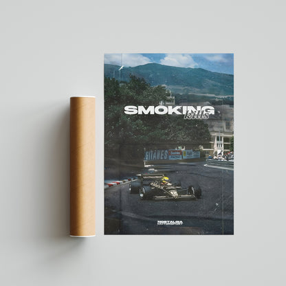 Smoking Kills Vintage F1 Poster
