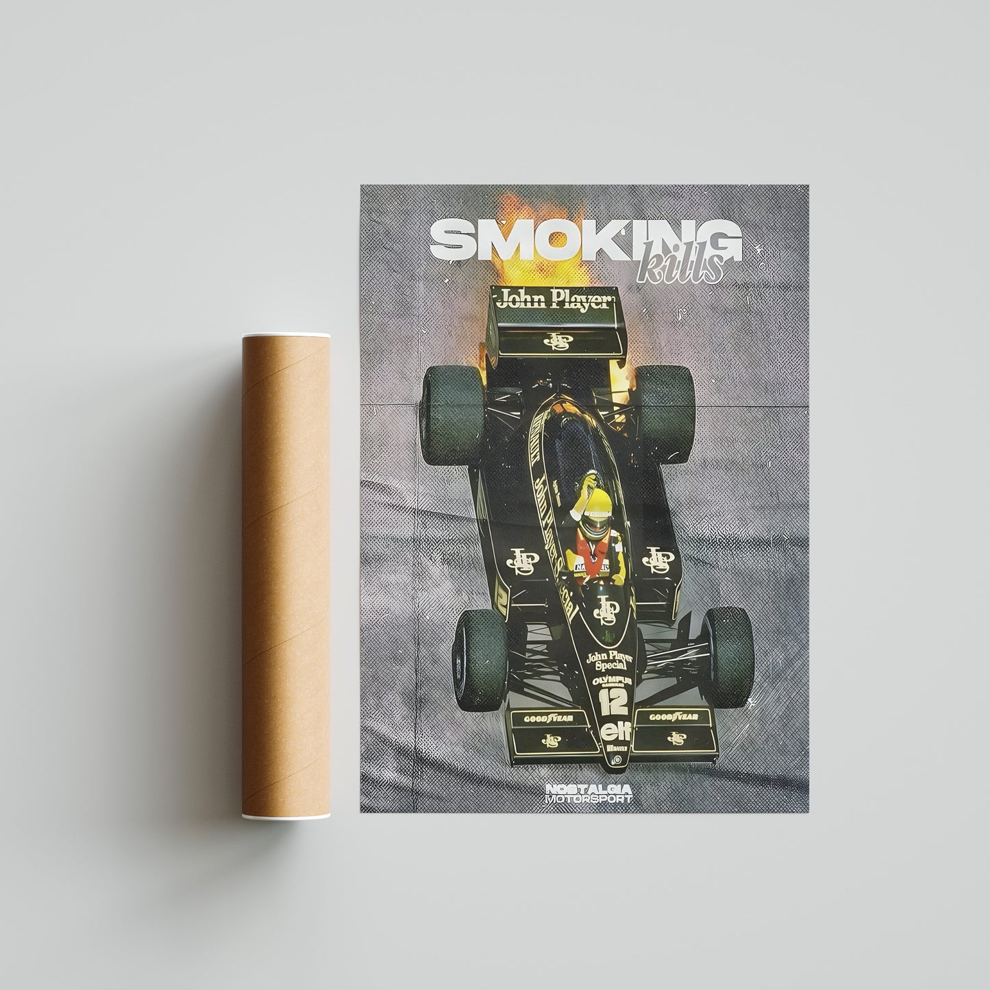 Smoking Kills Vintage F1 Poster John player
