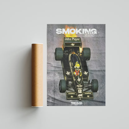 Smoking Kills Vintage F1 Poster John player