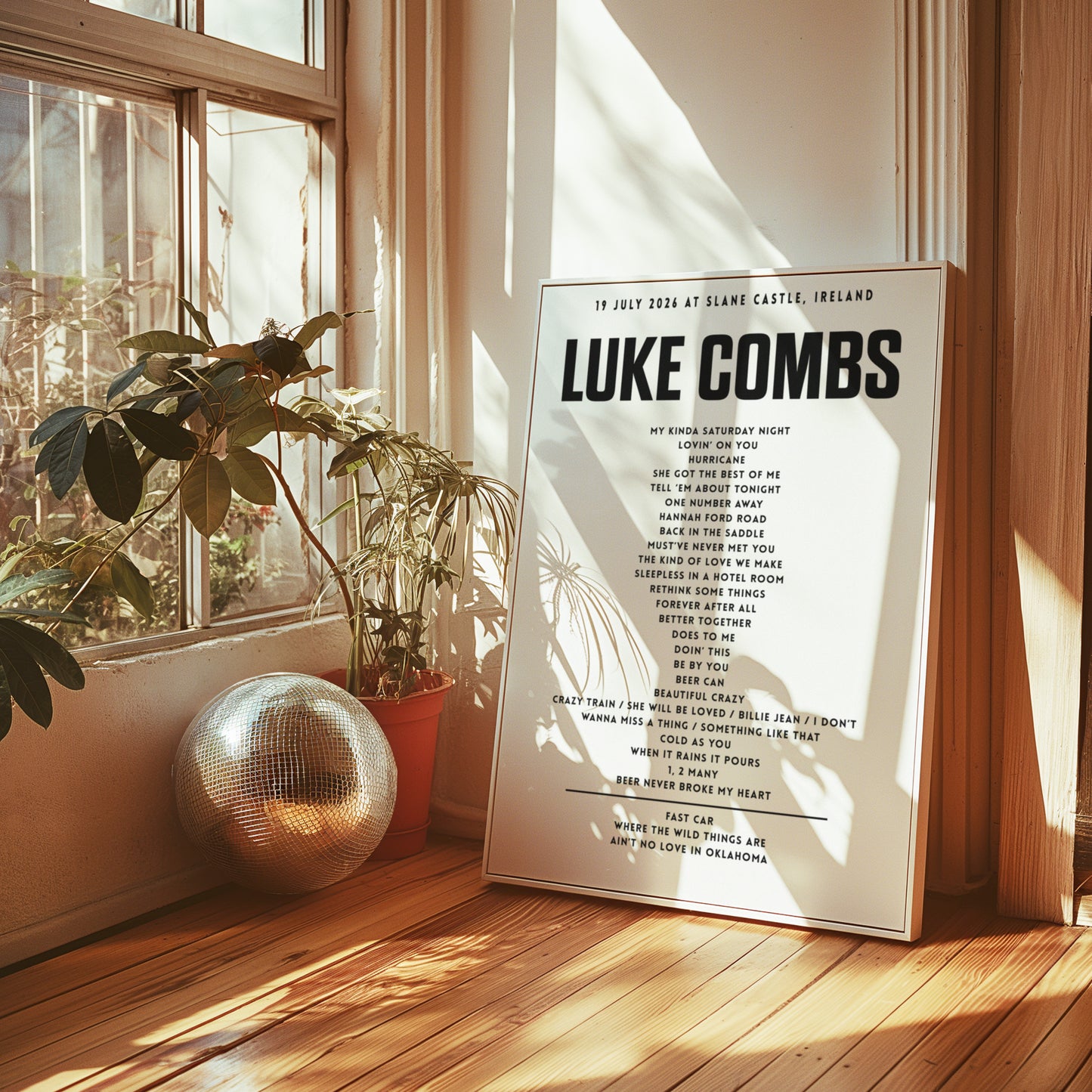 Luke Combs setlist – 19th July 2026 at Slane Castle, Slane, Ireland