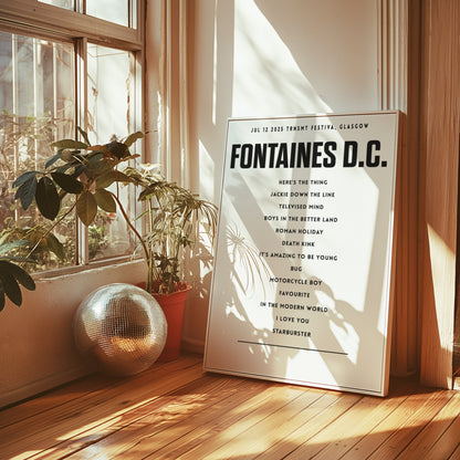 Fontaines D.C. , July 12th 2025,  TRNSMT Festival, Glasgow Green