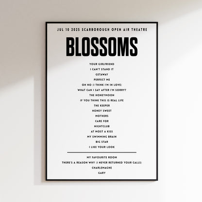 Blossoms July 10 2025  Scarborough Open Air Theatre, Scarborough