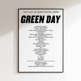 Green Day Setlist – 21. August 2013, O2 Academy Brixton, London