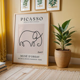 Picasso - Elephant Animal Drawing