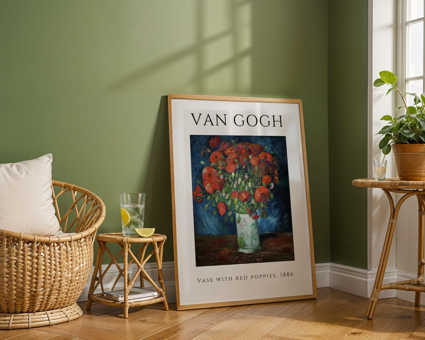 Vase mit roten Mohnblumen - Van Gogh