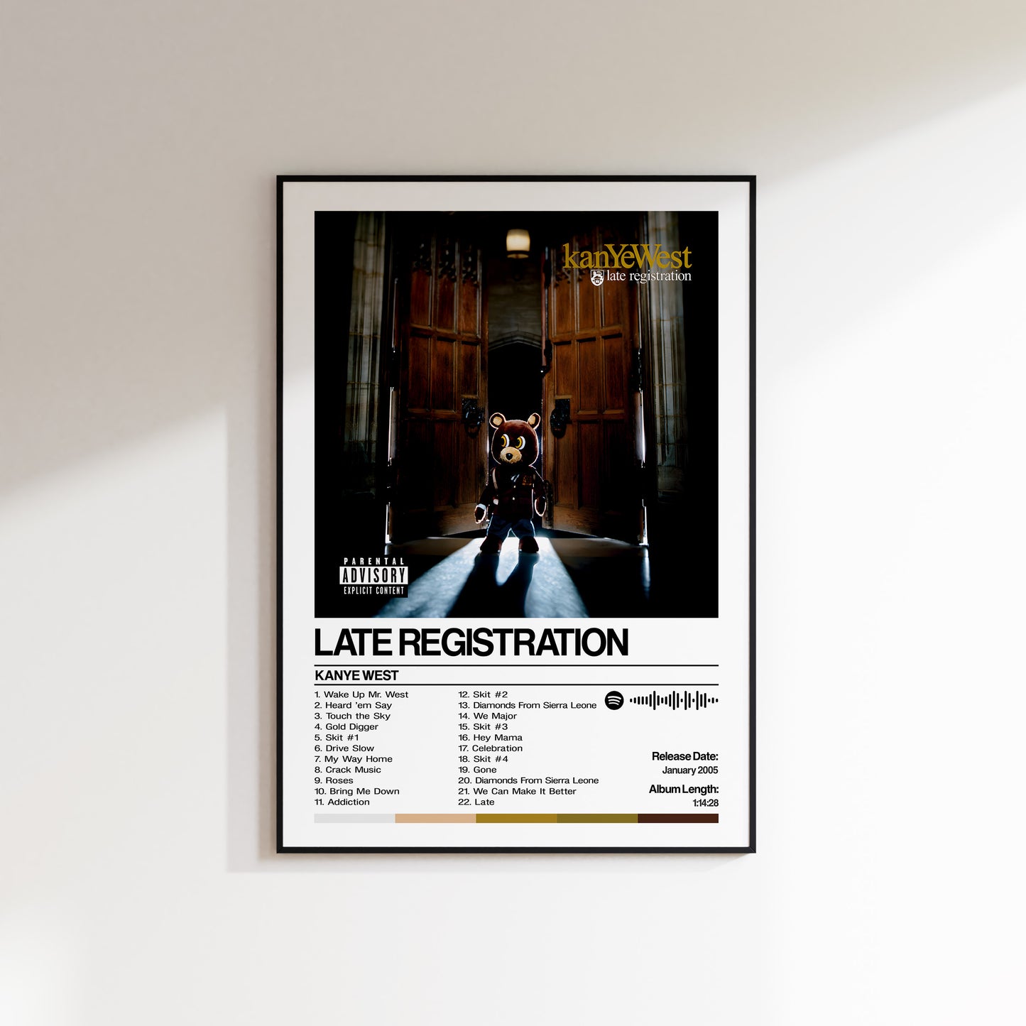Kanye West – Inscription tardive