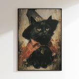 Whimsical Witch Cat