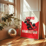 Lewis Hamilton Ferrari Formula 1 Poster