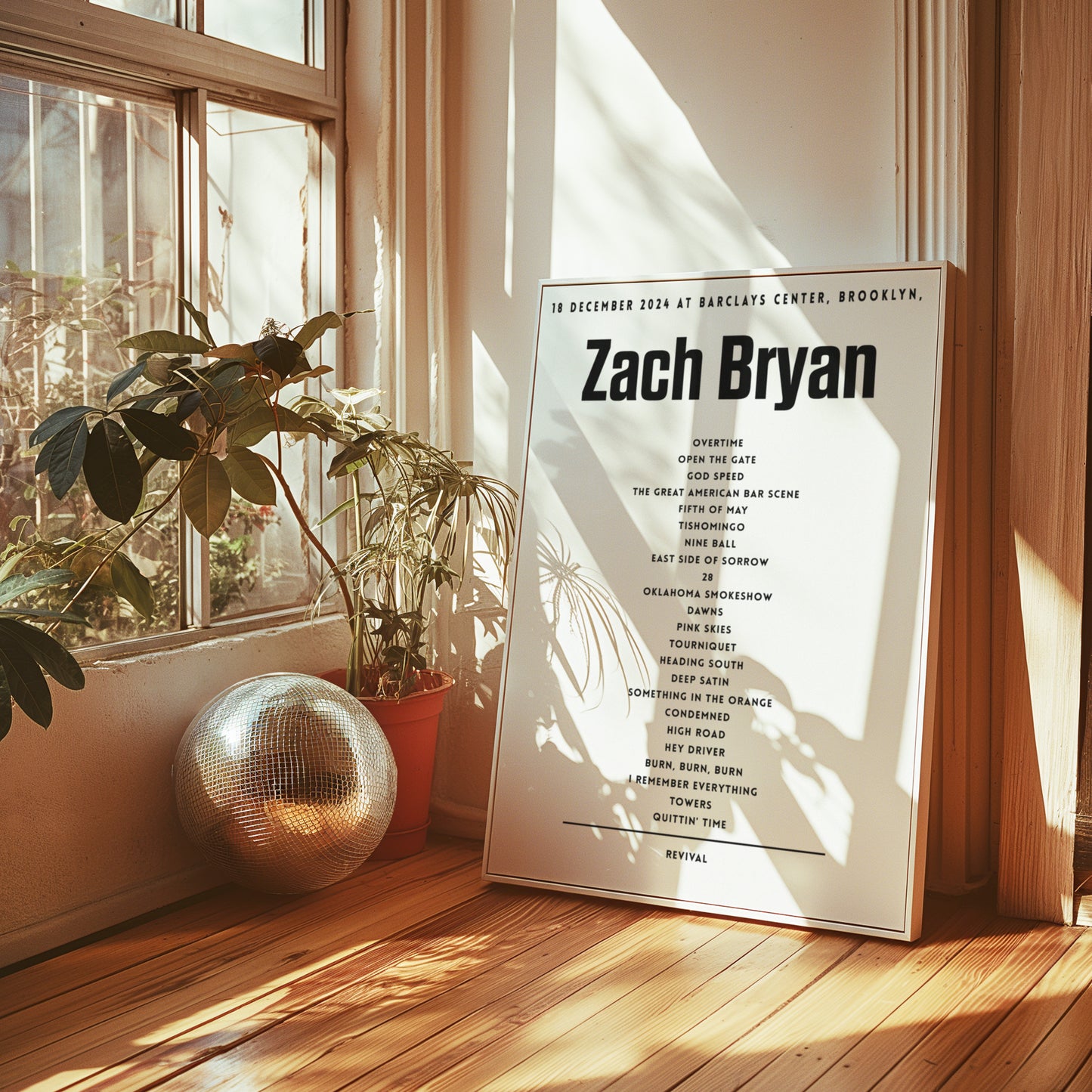 Zach Bryan setlist - 18 December 2024 at Barclays Center, Brooklyn, NY, USA