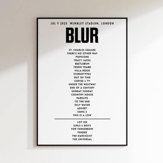 Blur July 9th 2023 Wembley Stadium, London