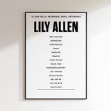 Lily Allen setlist – 23 June 2026 at Motorpoint Arena, Nottingham