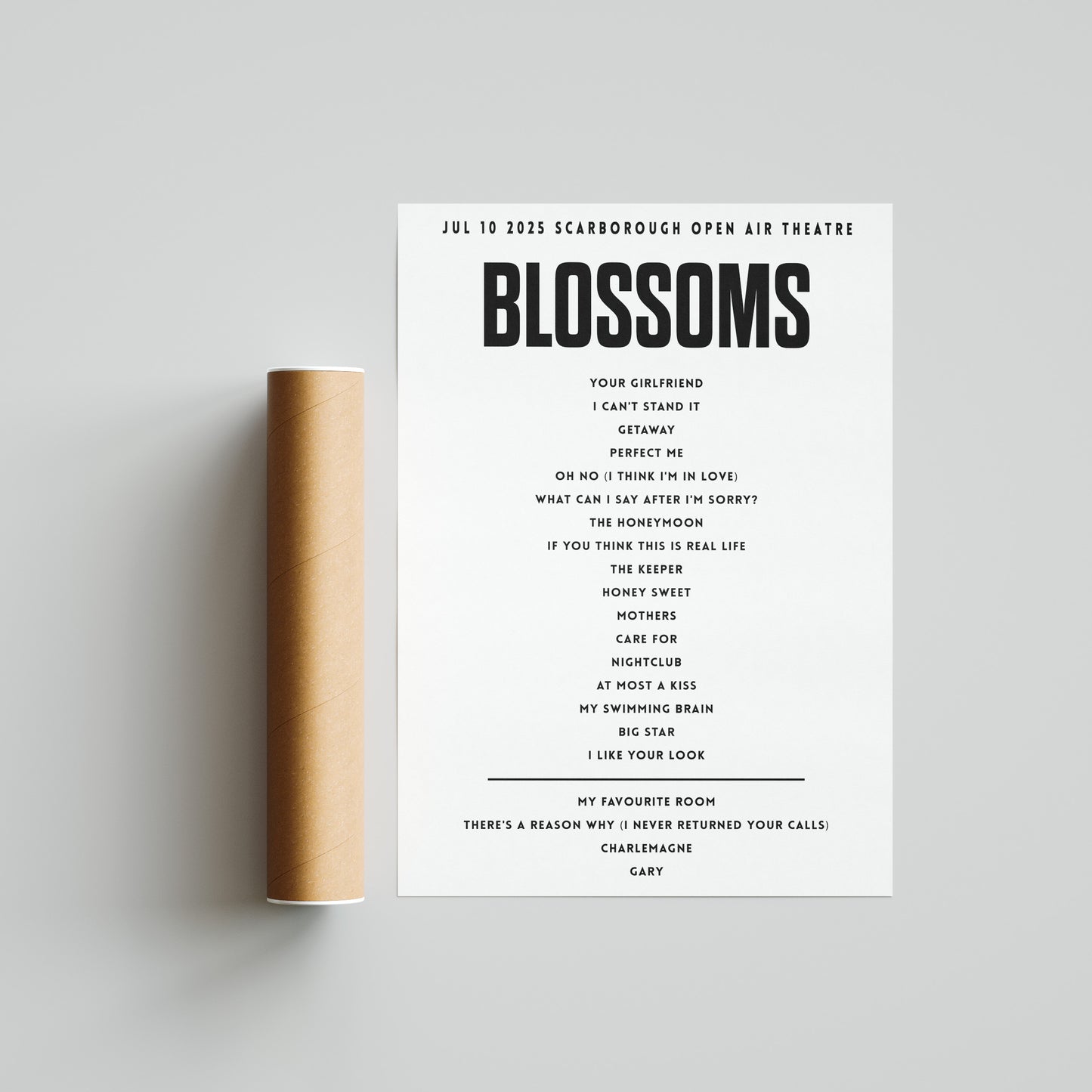 Blossoms July 10 2025  Scarborough Open Air Theatre, Scarborough