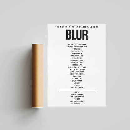Blur July 9th 2023 Wembley Stadium, London