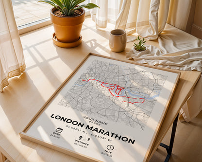 Personalized London Marathon Print