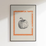 Vintage Pumpkin Stamp