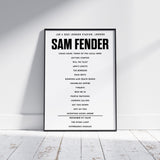 Sam Fender Setlist – 6. Juni 2025, London Stadium