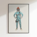 Orange Beanie Astronaut