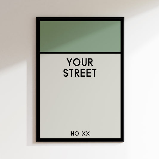 Personalized Monopoly-Style Property Card