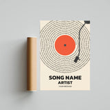 Personalised Song Lyrics Print | Custom Music Wall Art Gift